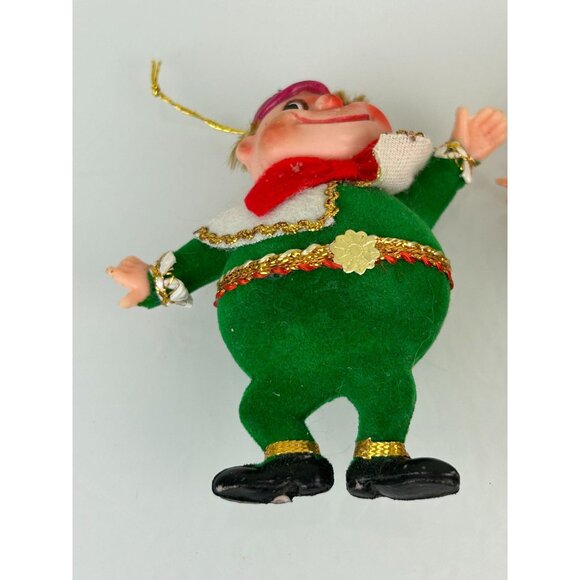 Walt Disney Productions Tweedle Dee / Dum & Bashful Dwarf Christmas Ornament VTG - Picture 6 of 12